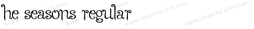 he Seasons Regular字体转换